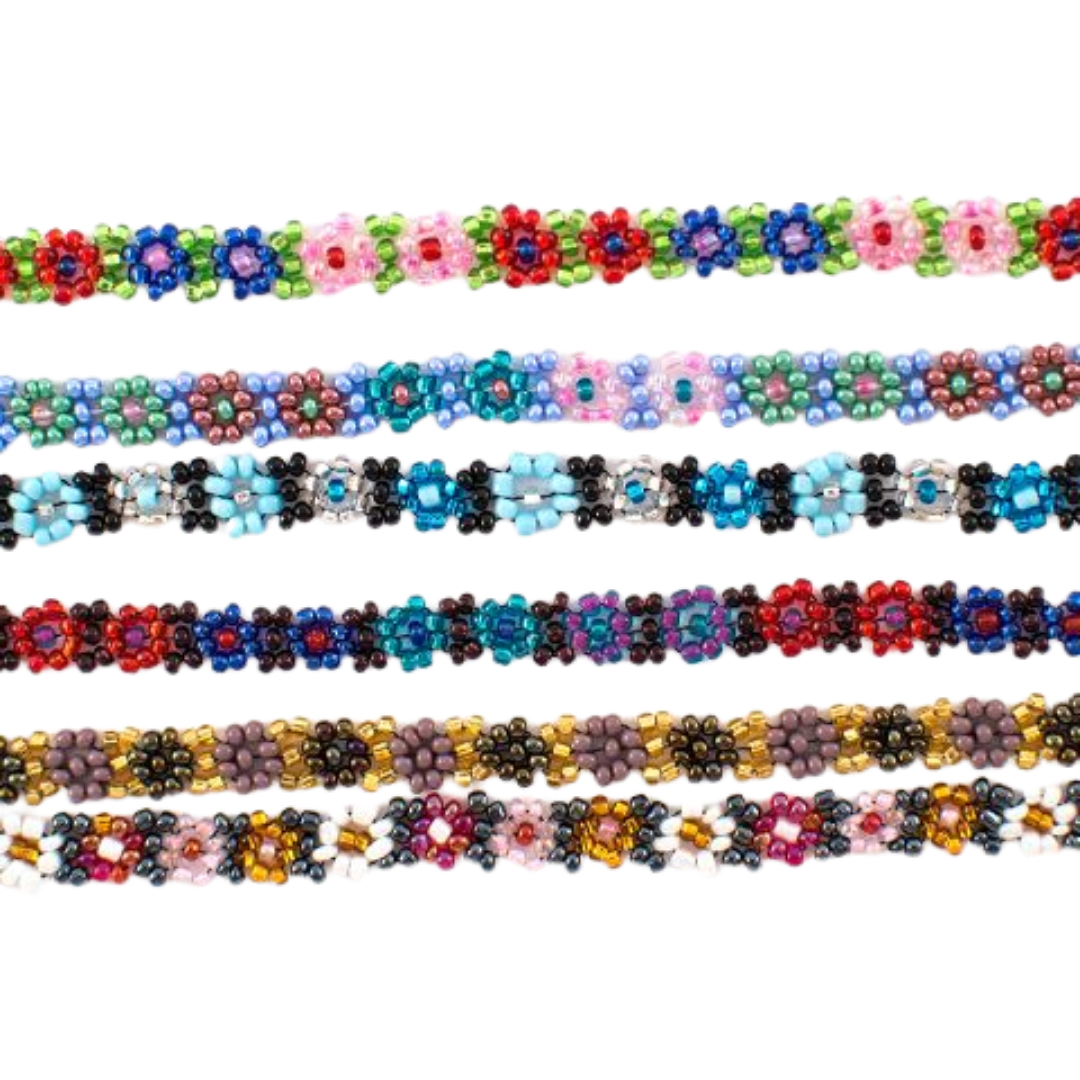 Beaded Flower Necklace