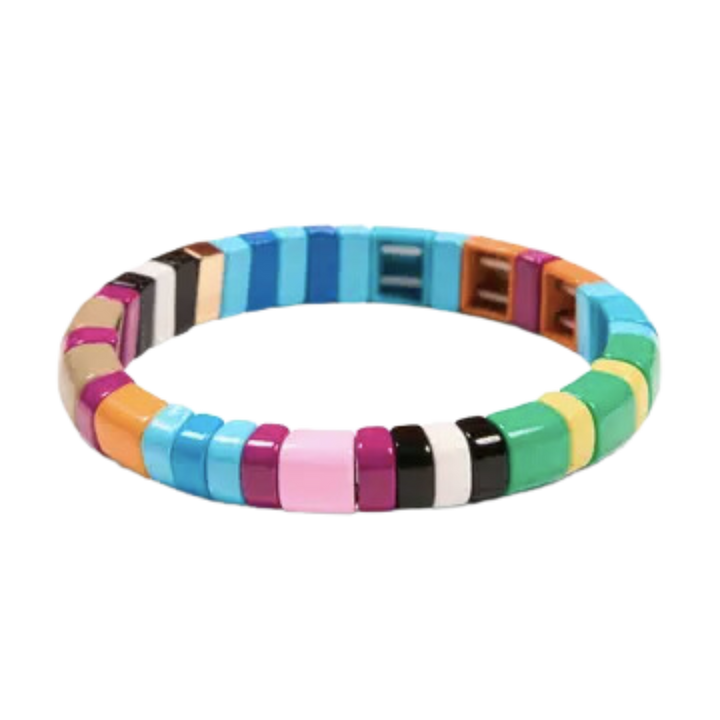 Sugar Stripe Tile Bracelets