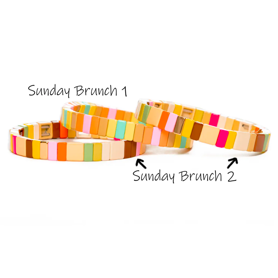 Sunday Brunch Tile Bracelets