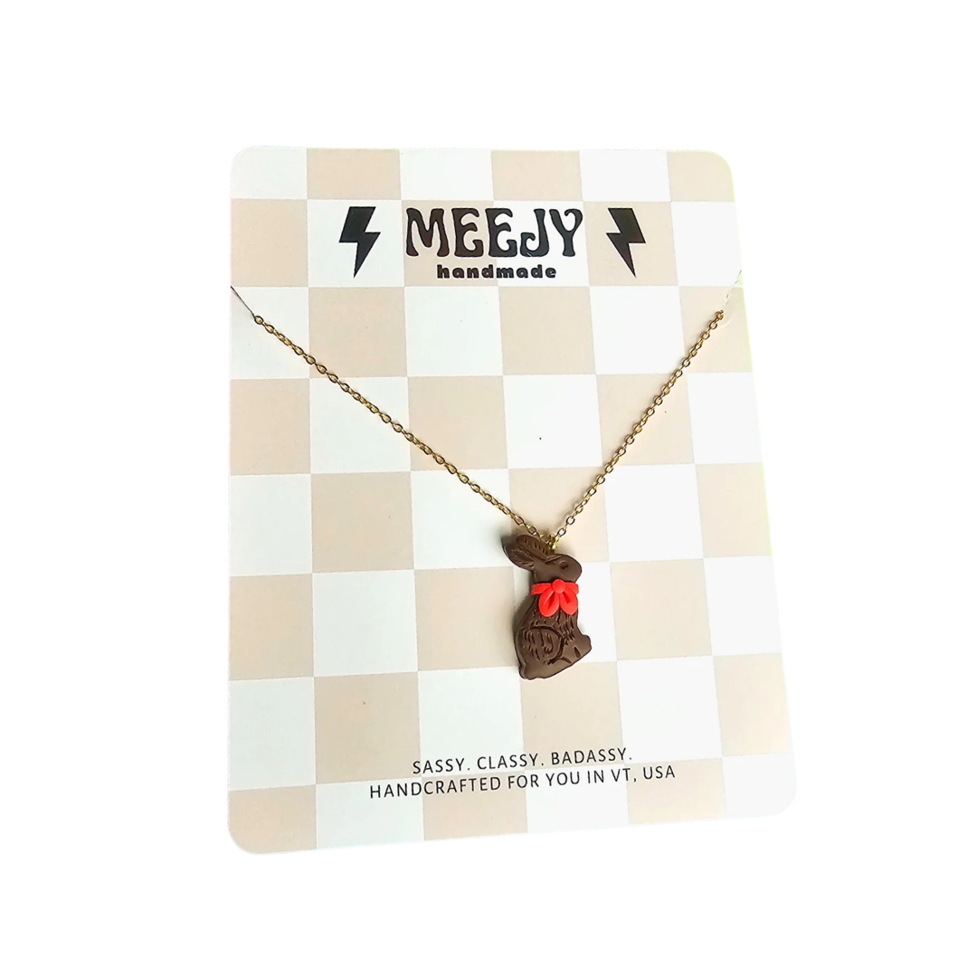 Chocolate Bunnies Necklace