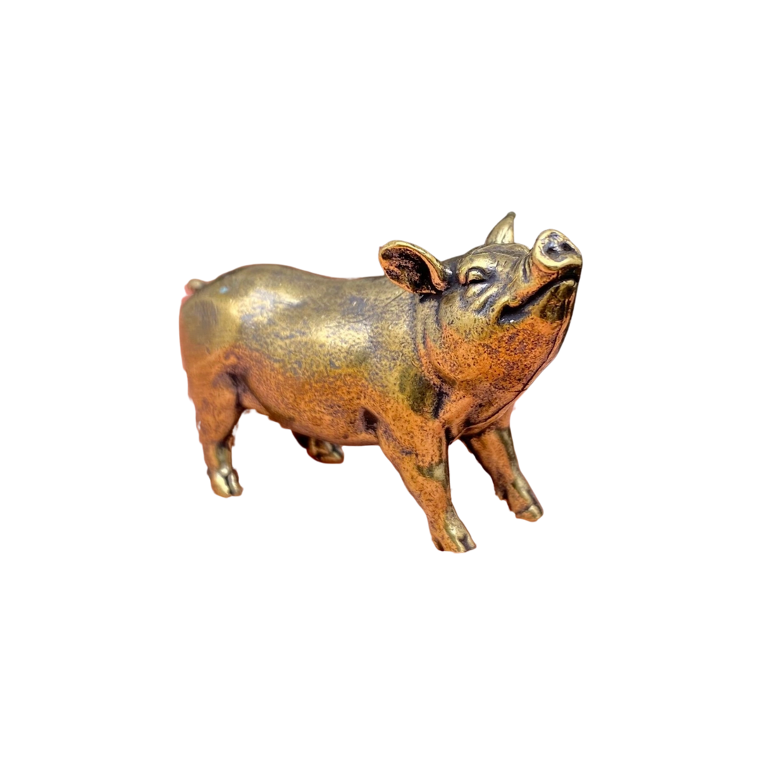 Brass Pig Desktop Ornament