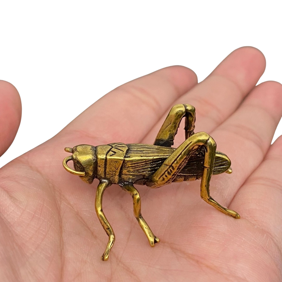 Brass Cricket Desktop Ornament