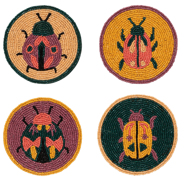 Amulet Beaded Coasters - Set of 4