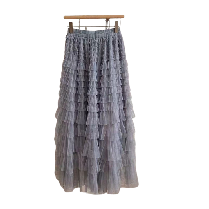 Tiered Midi Skirt