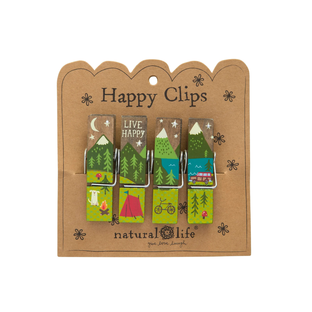 Happy Bag Clips, Set of 4