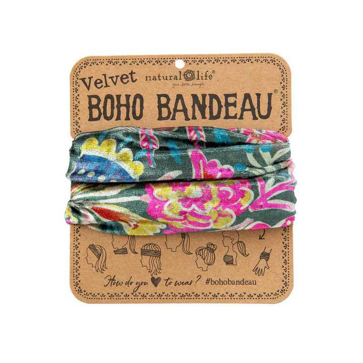 Velvet Boho Bandeau Headband