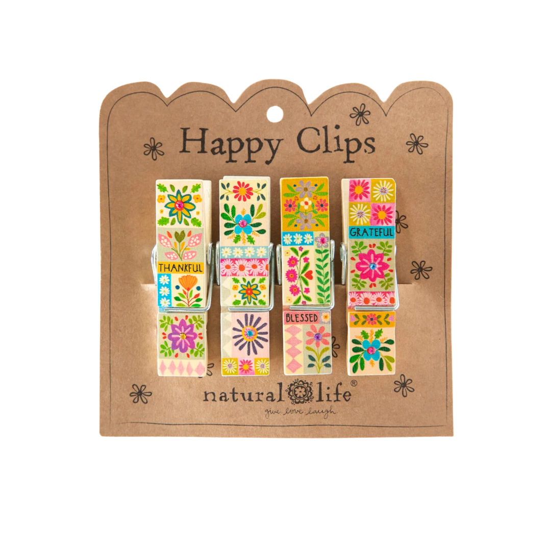 Happy Bag Clips, Set of 4