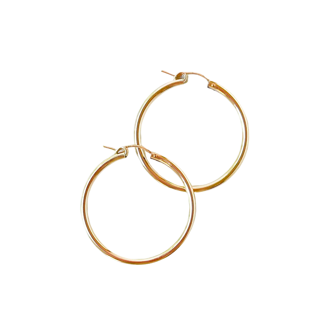 Big Thick Gold Filled Hoops