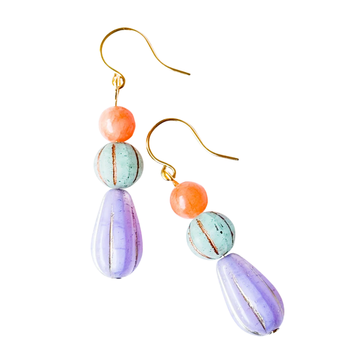 Czech Glass Drop Earrings