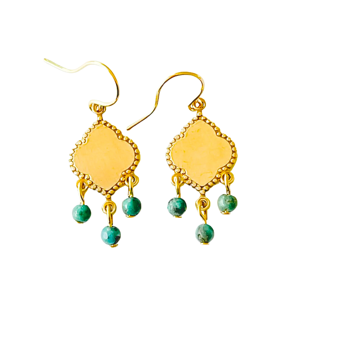 Little Turquoise Chandelier Earrings