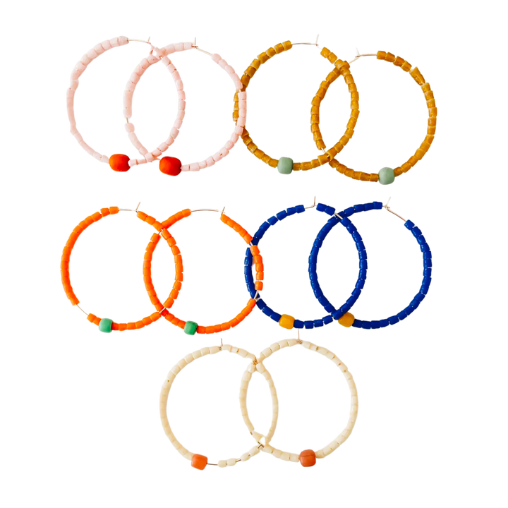 Big Colorblock Hoops