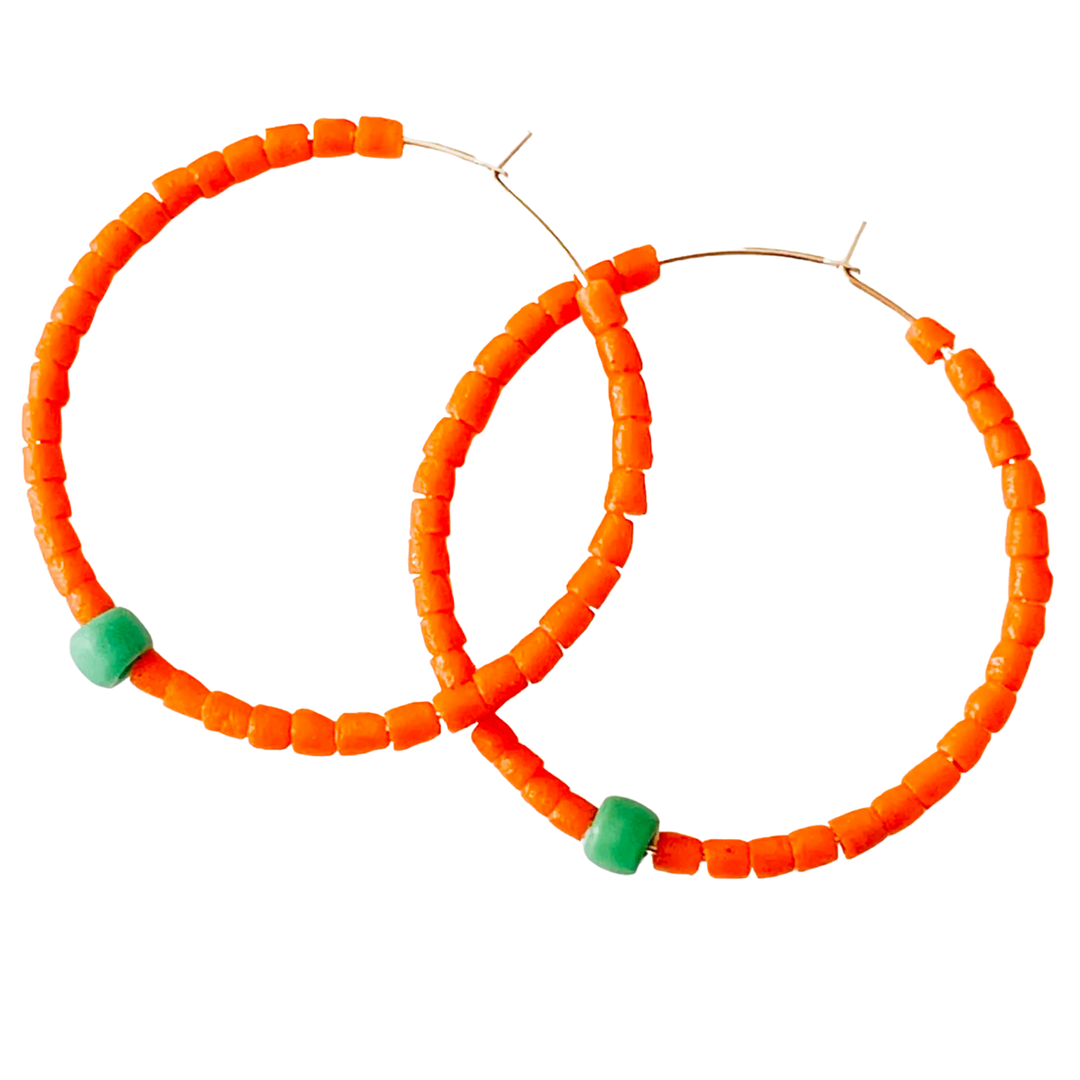 Big Colorblock Hoops