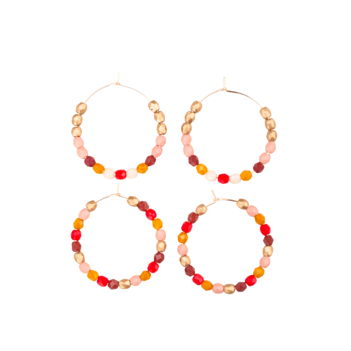 Red and Gold Hoops