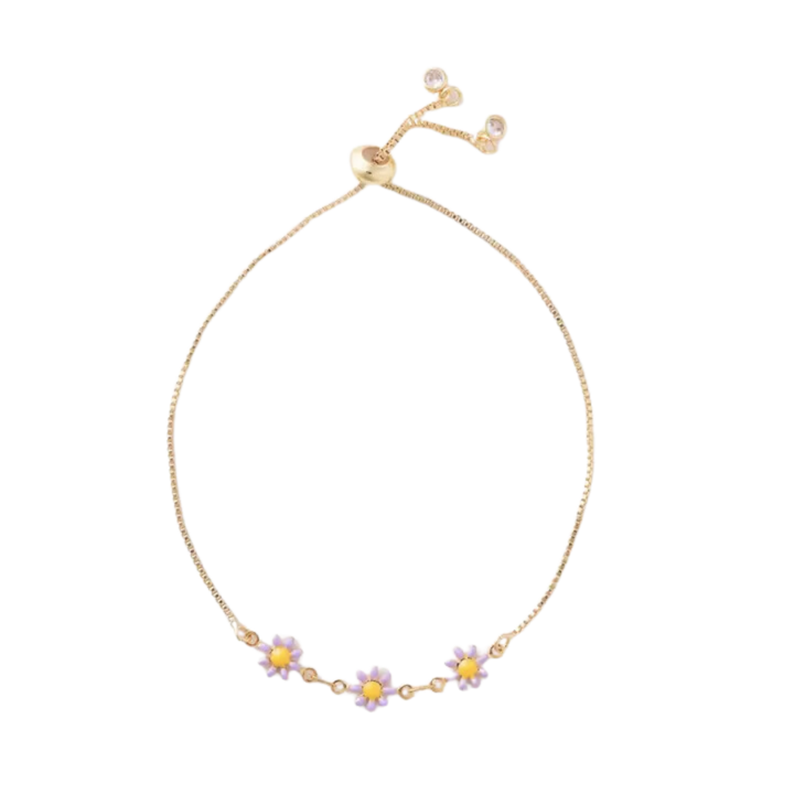 Daisy Gold Slider Bracelet