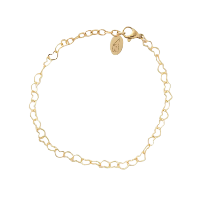 Lover Gold Heart Chain Bracelet