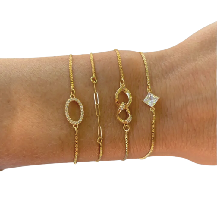 Mia Golden Slider Bracelets