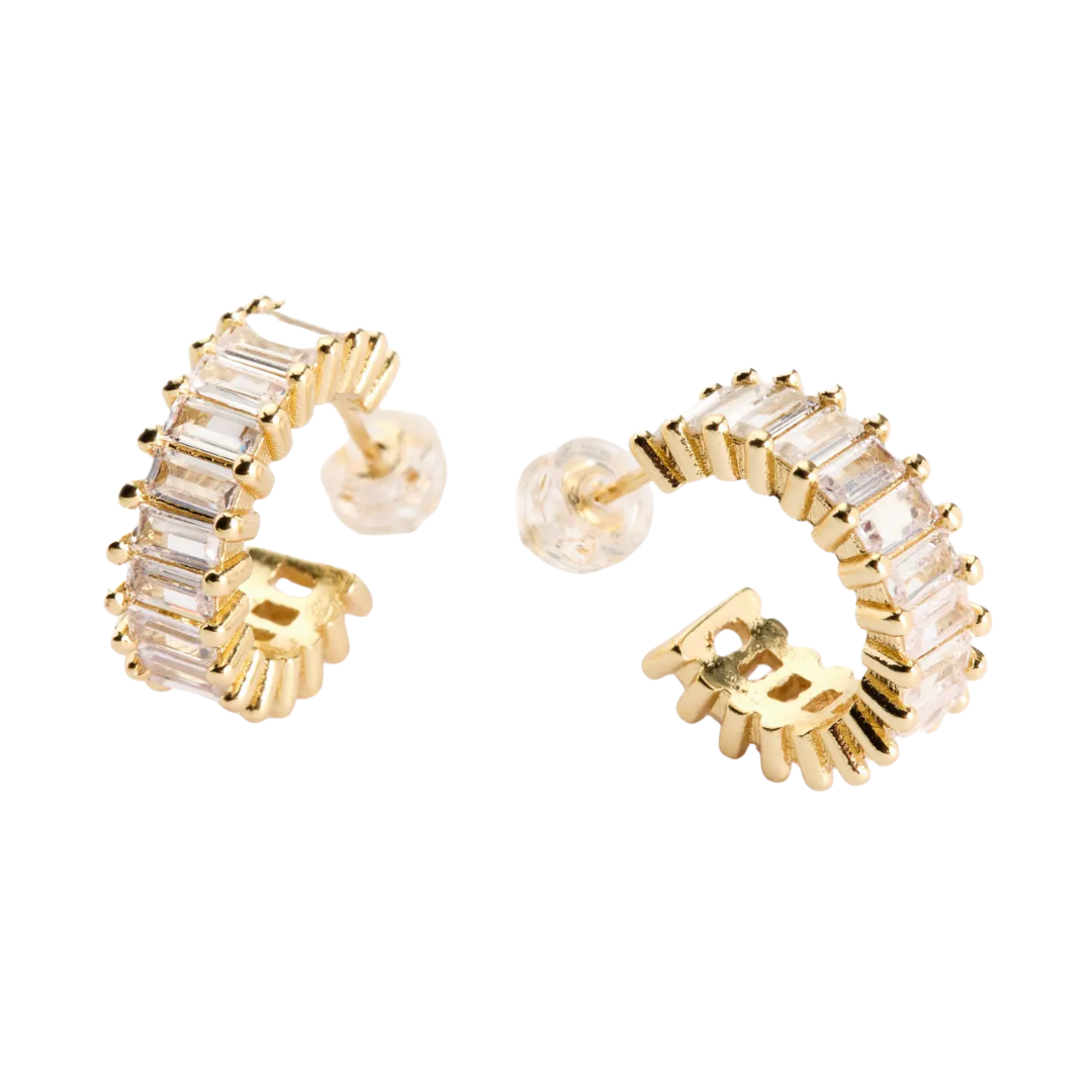 Esther Gold Diamond Hoops