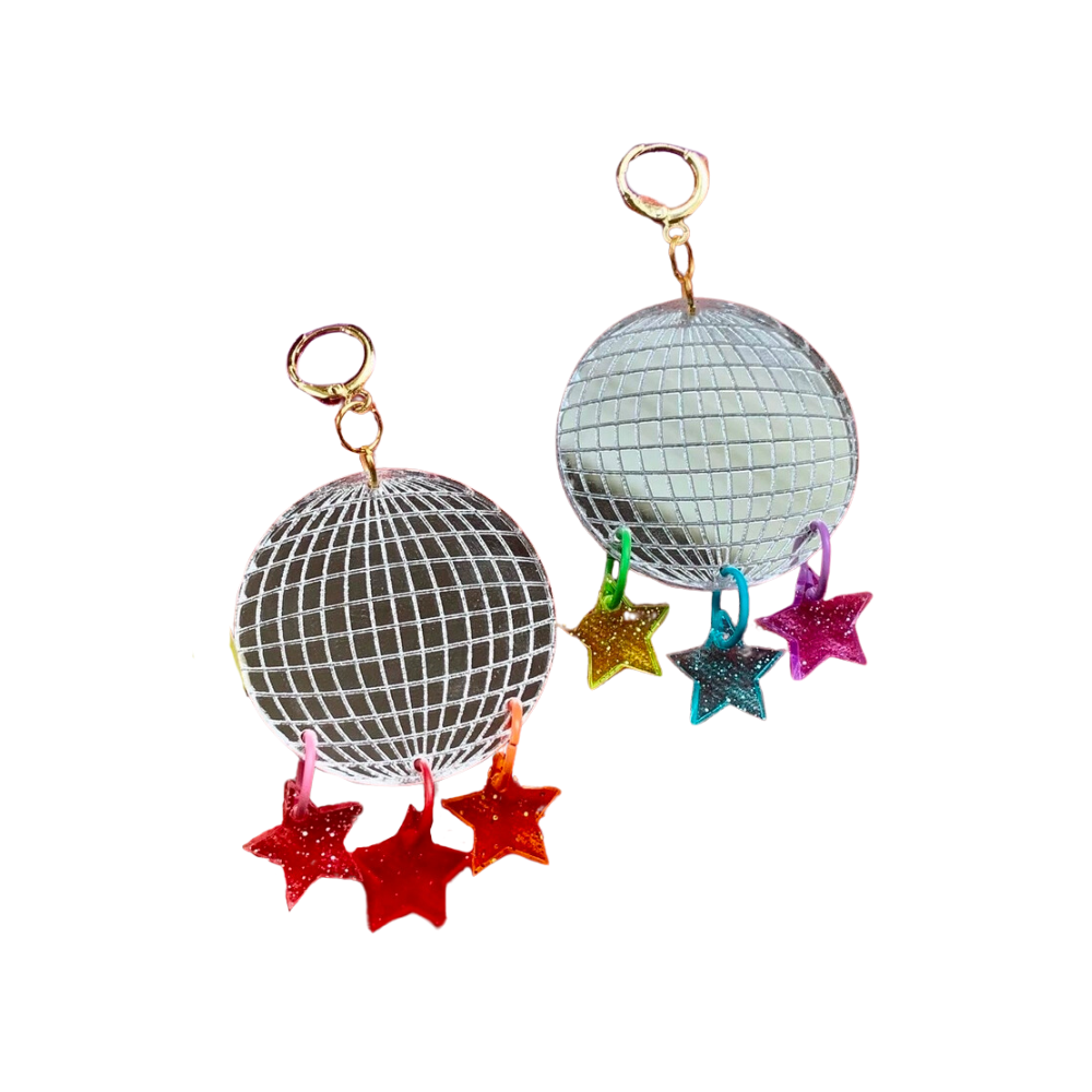 Disco Ball Stars Earrings