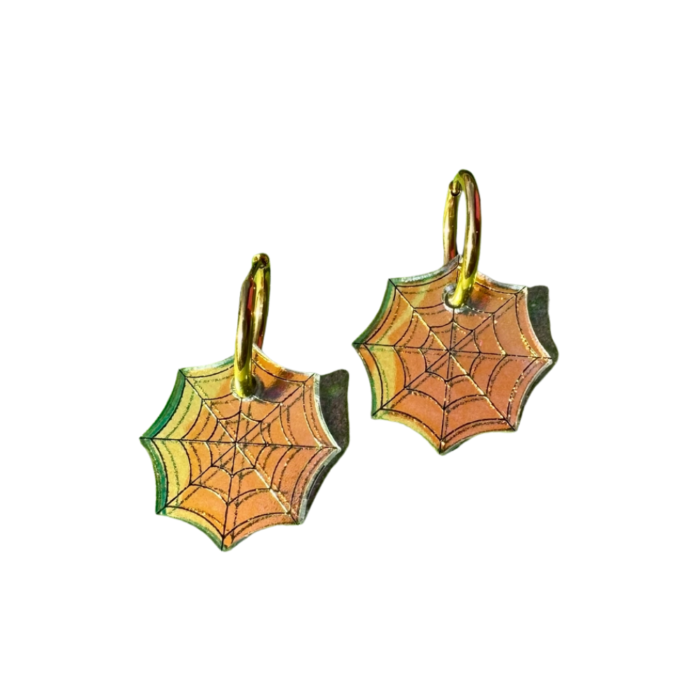 Mini Spiderweb Earrings