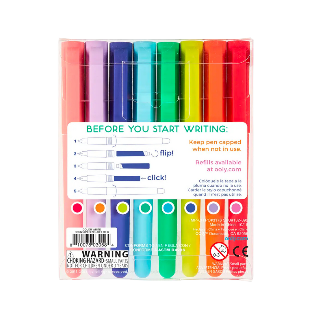 Color Write Fountain Pens