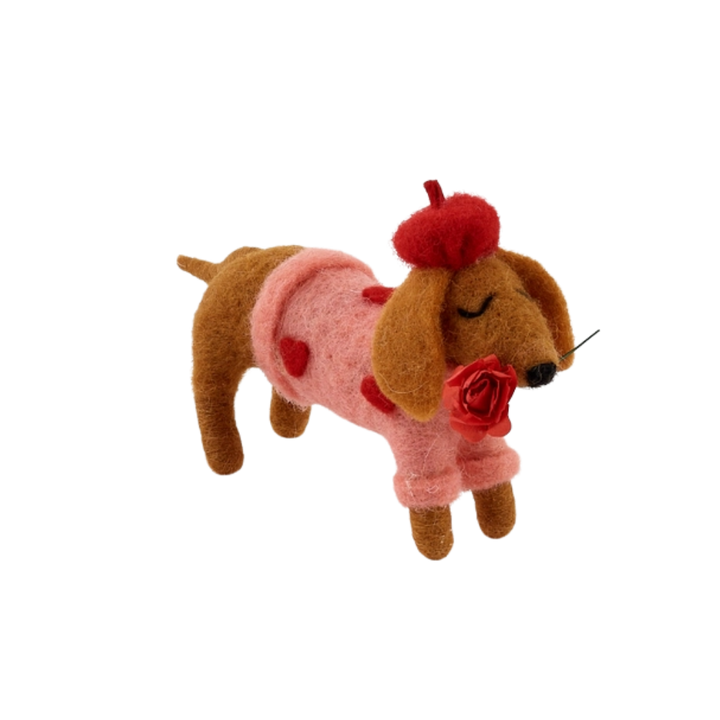 Felt Valentine Dog