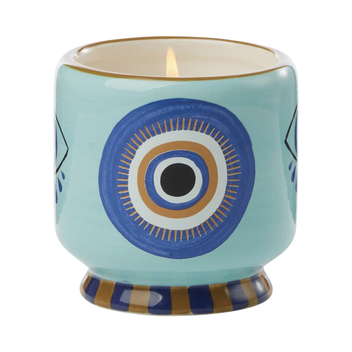 A Dopo 8oz Handpainted Ceramic Candle