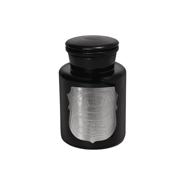 Apothecary Noir 8 oz Black Glass Candle