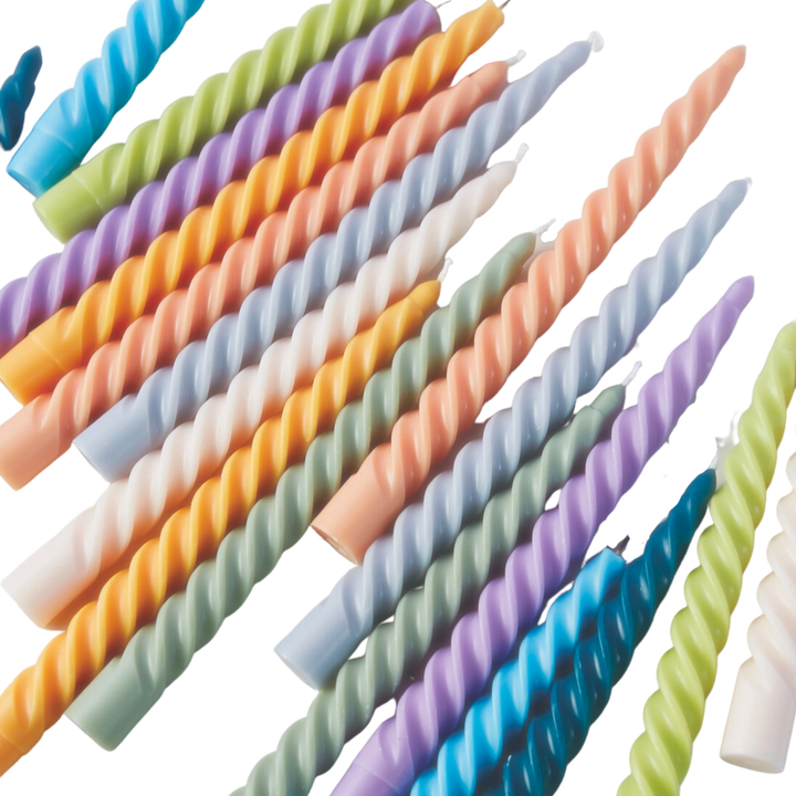 Twisted Taper Candles, 2 Per Pack