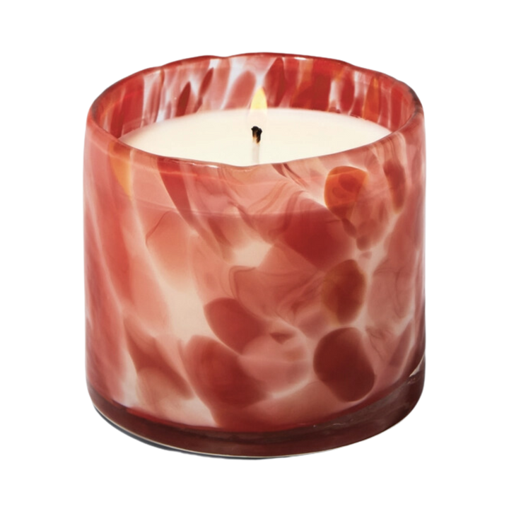 Luxe 8 oz Hand Blown Bubble Glass Candle