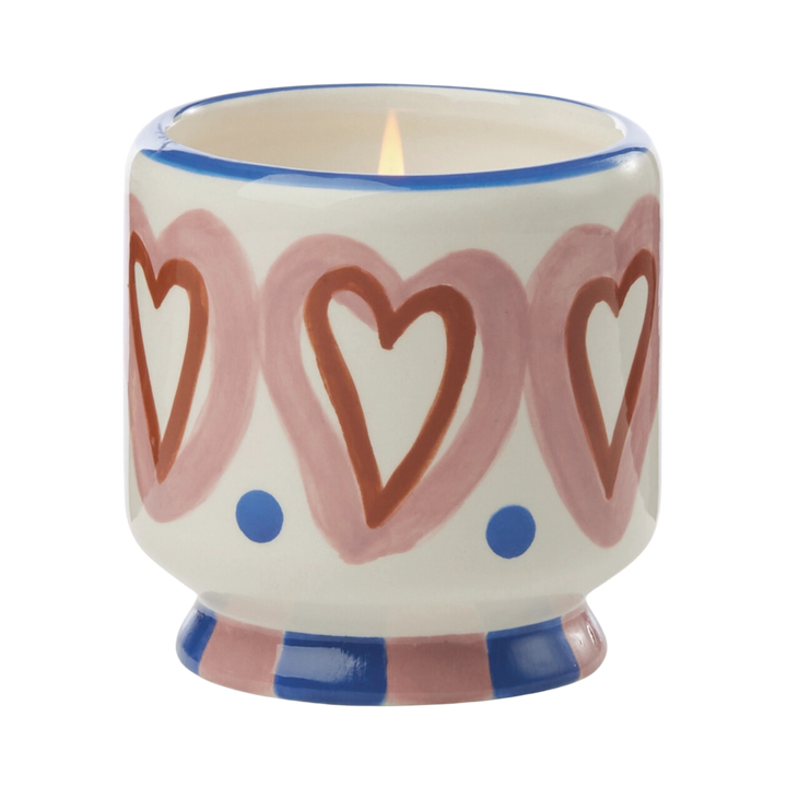 A Dopo 8oz Handpainted Ceramic Candle