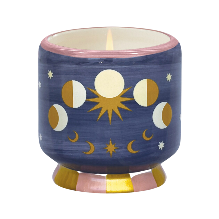 A Dopo 8oz Handpainted Ceramic Candle