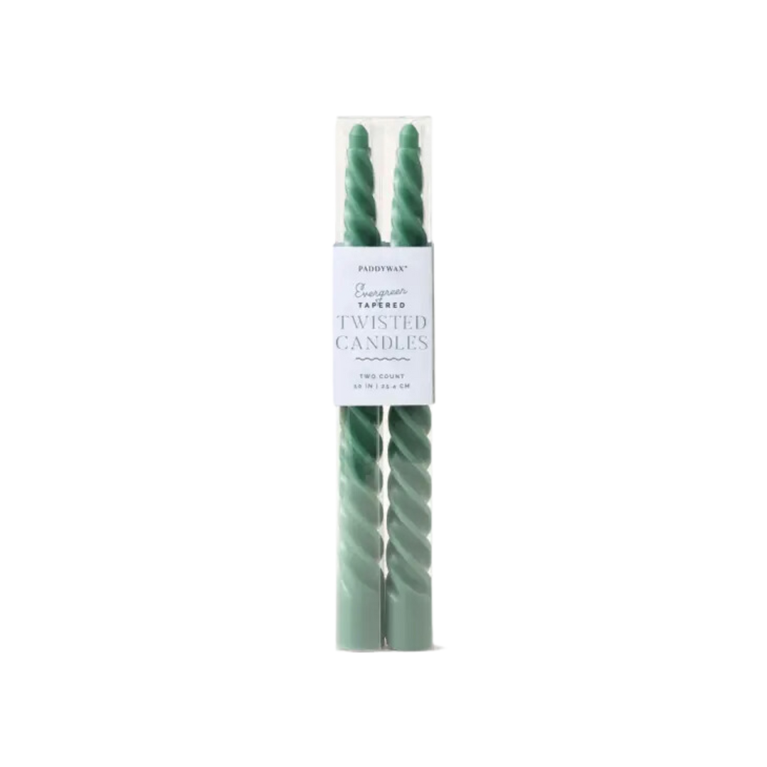 Twisted Taper Candles, 2 Per Pack