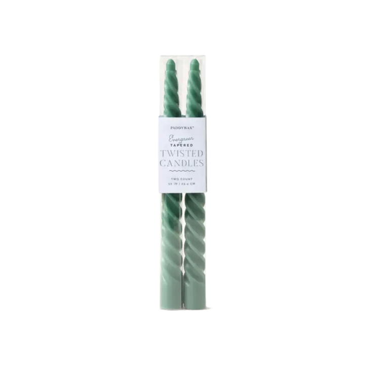 Twisted Taper Candles, 2 Per Pack