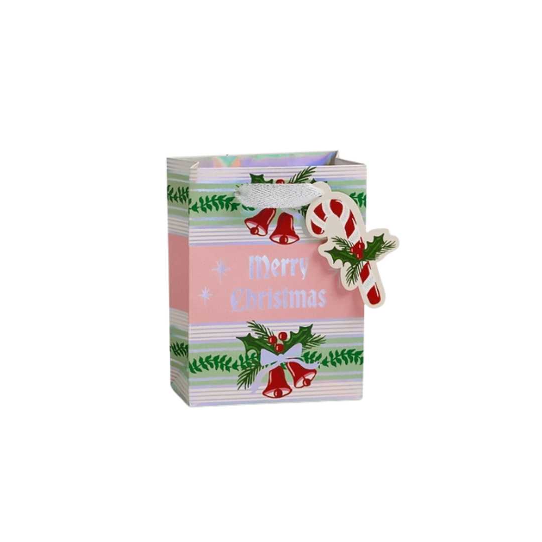 Candy Cane Stripe Gift Bag