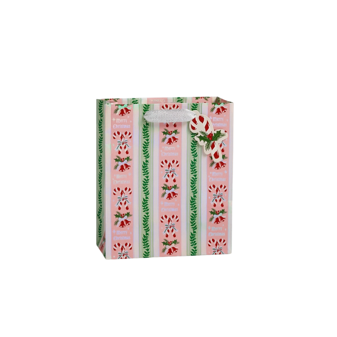 Candy Cane Stripe Gift Bag