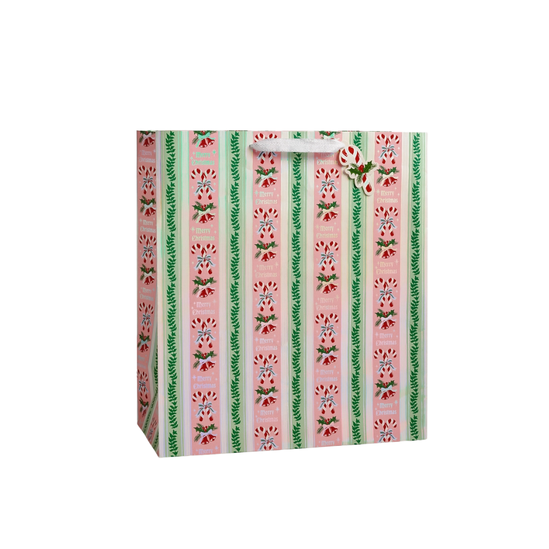 Candy Cane Stripe Gift Bag