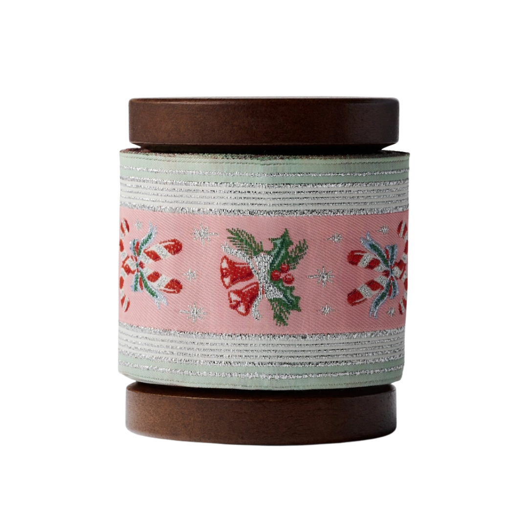 Candy Cane Stripe Jacquard Ribbon