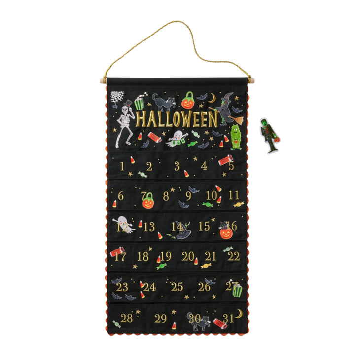 Halloween Parade Embroidered Hanging Countdown Calendar
