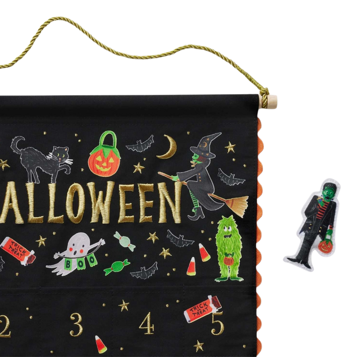Halloween Parade Embroidered Hanging Countdown Calendar