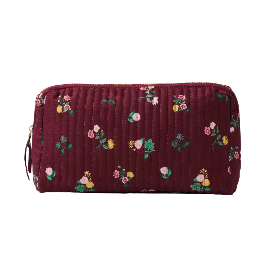 Ditsy Dahlia Quilted Cosmetic Pouch