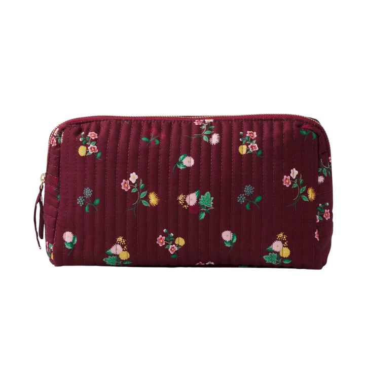 Ditsy Dahlia Quilted Cosmetic Pouch