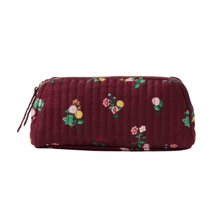 Ditsy Dahlia Quilted Cosmetic Pouch
