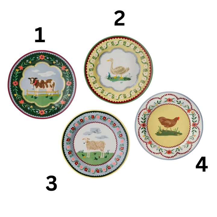 Home Sweet Home Porcelain Dessert Plates