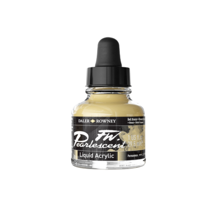 FW Pearlescent Liquid Acrylic Ink 1oz - Bell Bronze