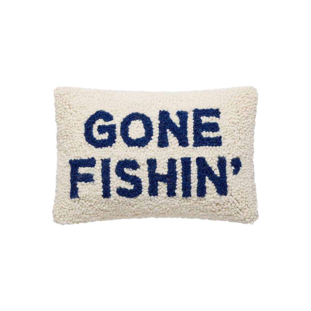 Gone Fishin' Hook Pillow