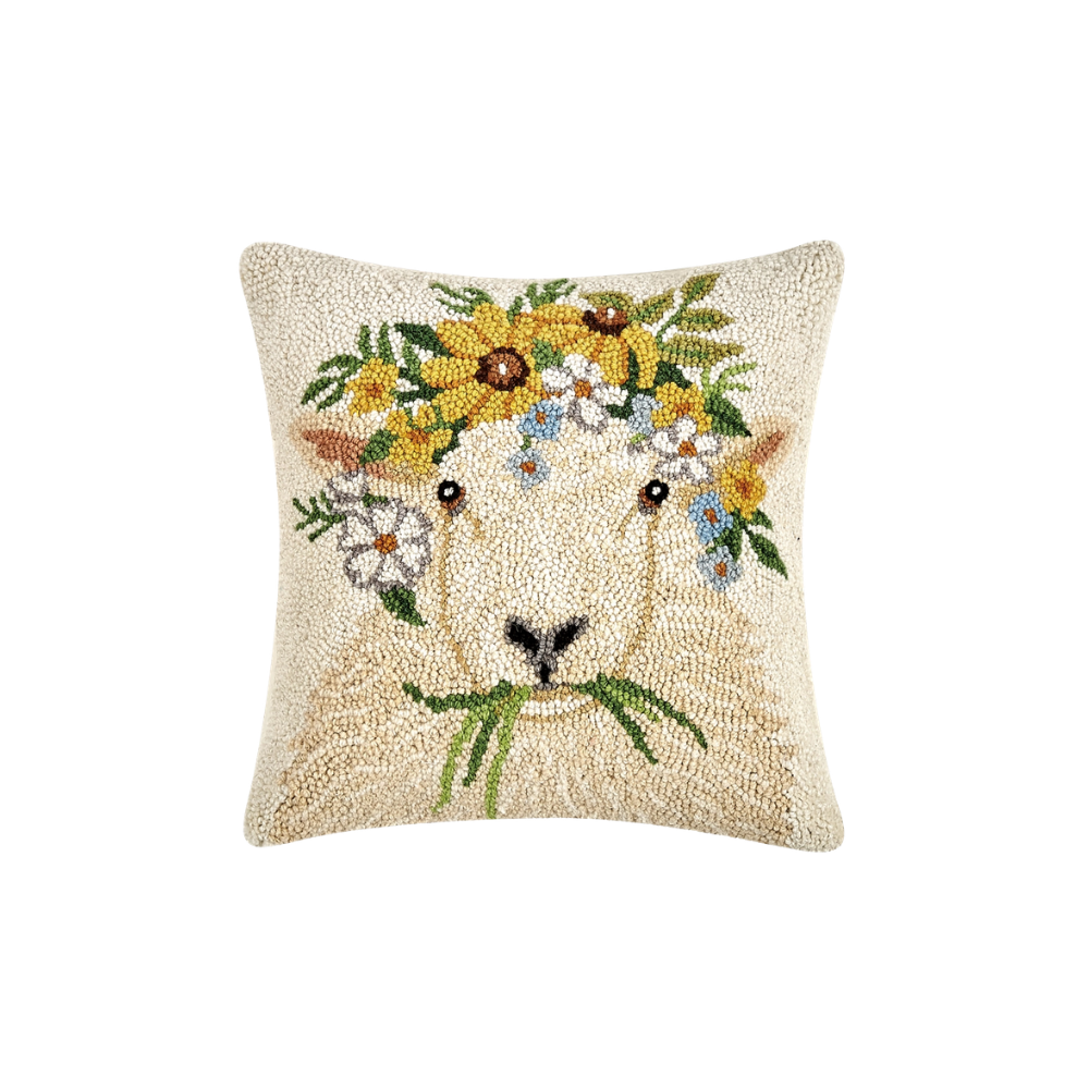 Spring Sheep Hook Pillow