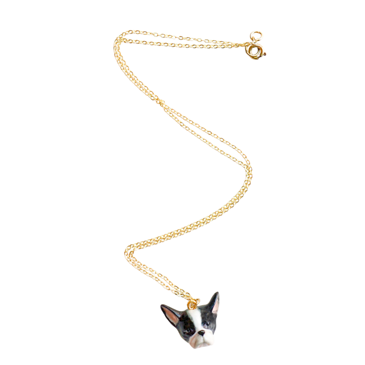 French Bulldog Face Necklace