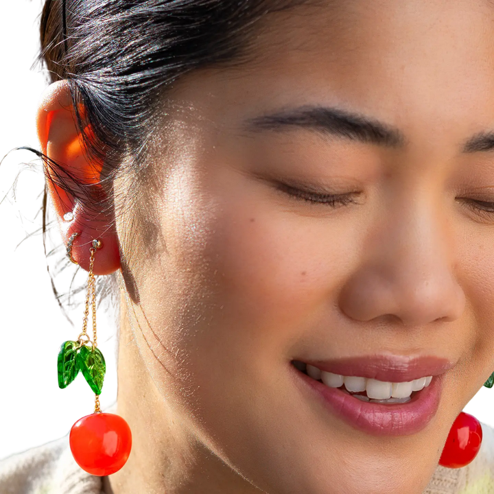 Cherry Bomb Layered Earrings