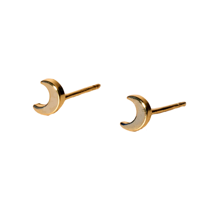 Universe Moon Stud Earrings