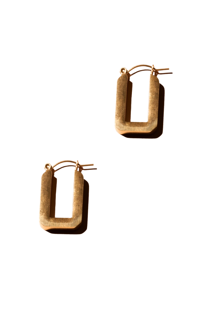 Corner Hoop Earrings